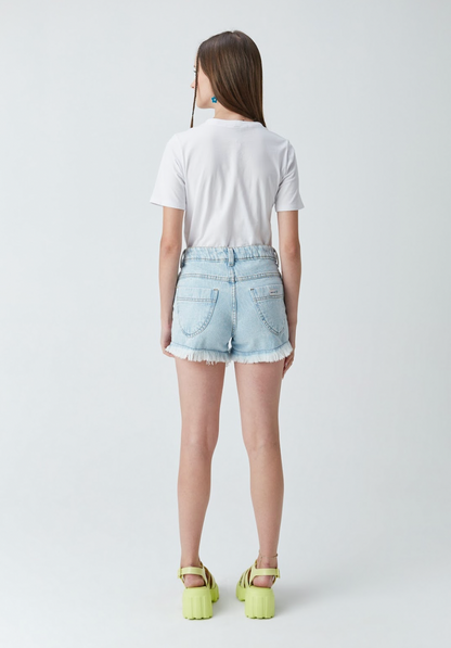 Shorts Jeans Corações Two In