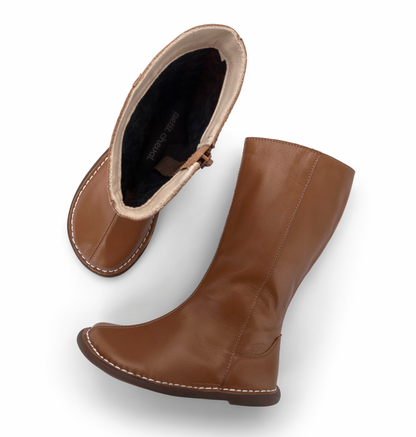 Bota Infantil Couro Pluie Nut - Petit Cheval