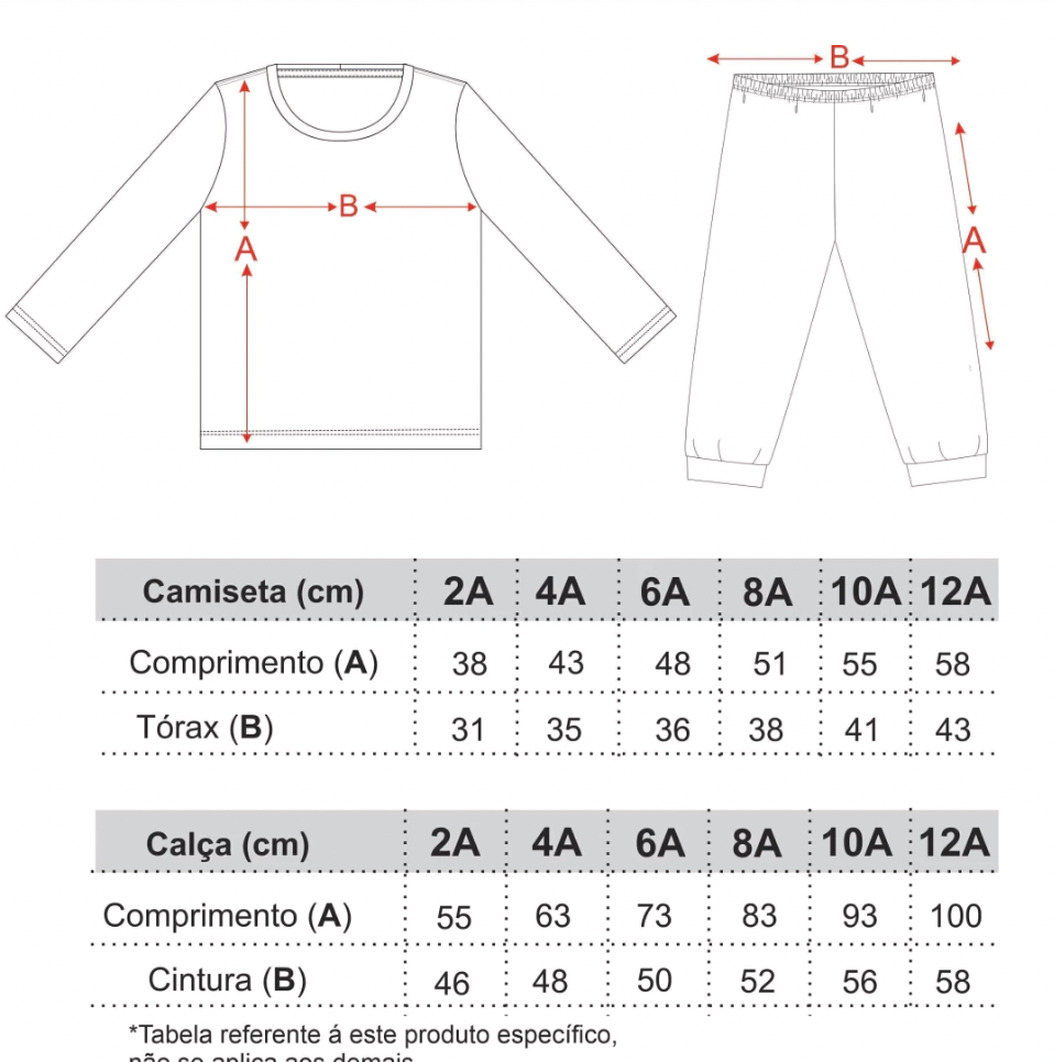 Pijama Infantil Comfy Blusa ML e Calça Sky Off White - Conforteca