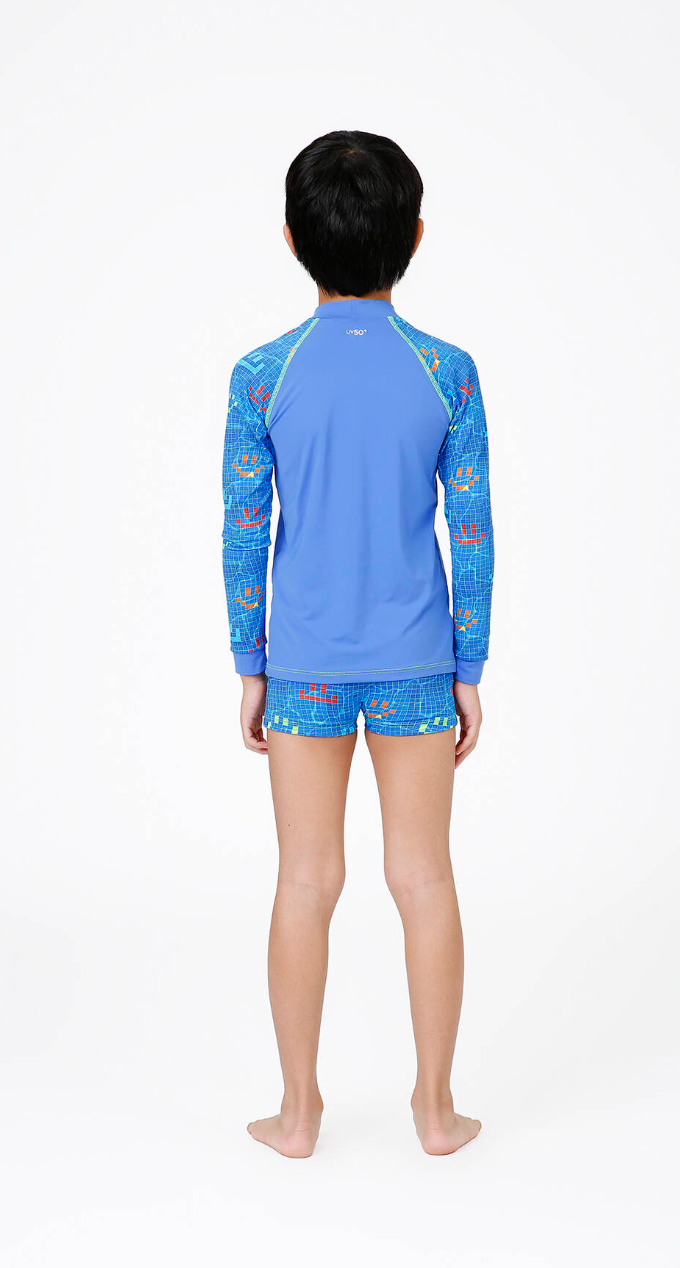 Conjunto Infantil Blusa ML e Sunga Lucca Aqua Play - Siri Kids