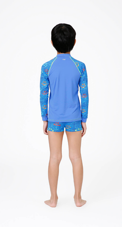 Conjunto Infantil Blusa ML e Sunga Lucca Aqua Play - Siri Kids