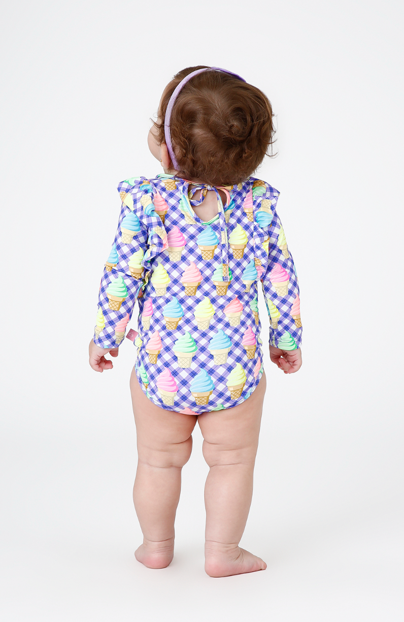 Body Bebê Jaque Ice Cream - Siri Kids