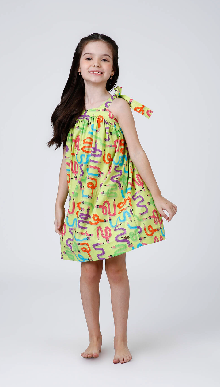 Vestido infantil Zoe Lápis - Siri Kids