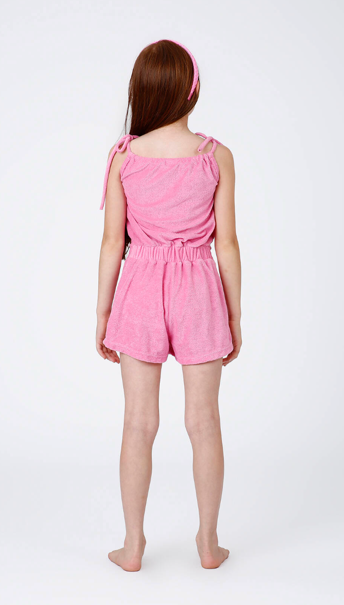 Macaquinho Infantil Tais Rosa  Claro - Siri Kids