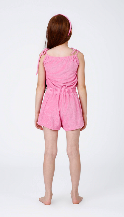 Macaquinho Infantil Tais Rosa  Claro - Siri Kids