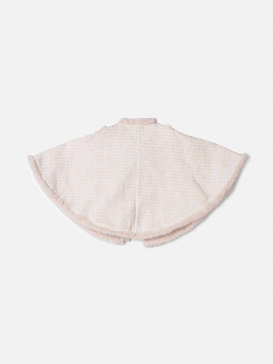 Casaco Infantil Capa Tweed Off White - Animê