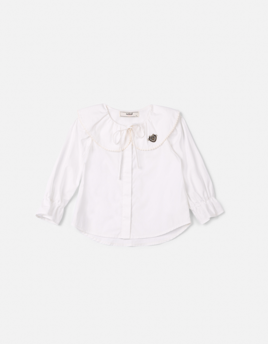 Camisa Infantil Com Laço na Gola - Animê
