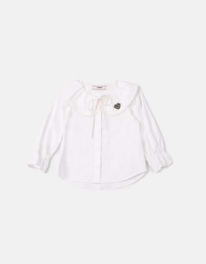 Camisa Infantil Com Laço na Gola - Animê
