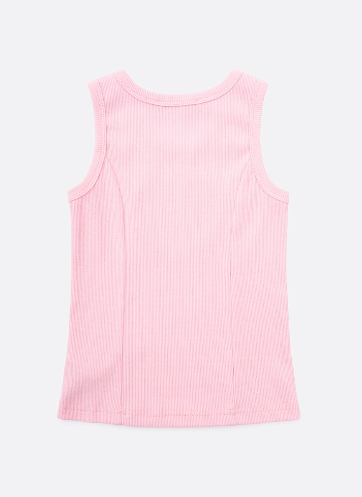 Regata Infantil Patche Coração Barbie Rosa Romântico - Pituchinhus