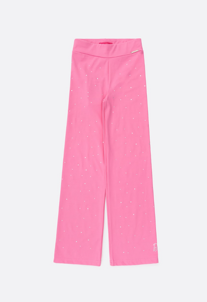 Calça Infantil Reta Light Cristais Barbie Rosa Pop Pink - Pituchinhus
