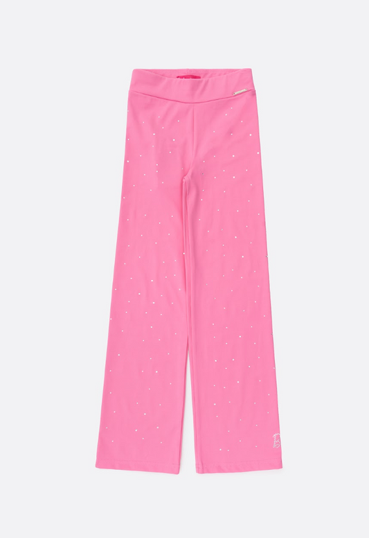 Calça Infantil Reta Light Cristais Barbie Rosa Pop Pink - Pituchinhus