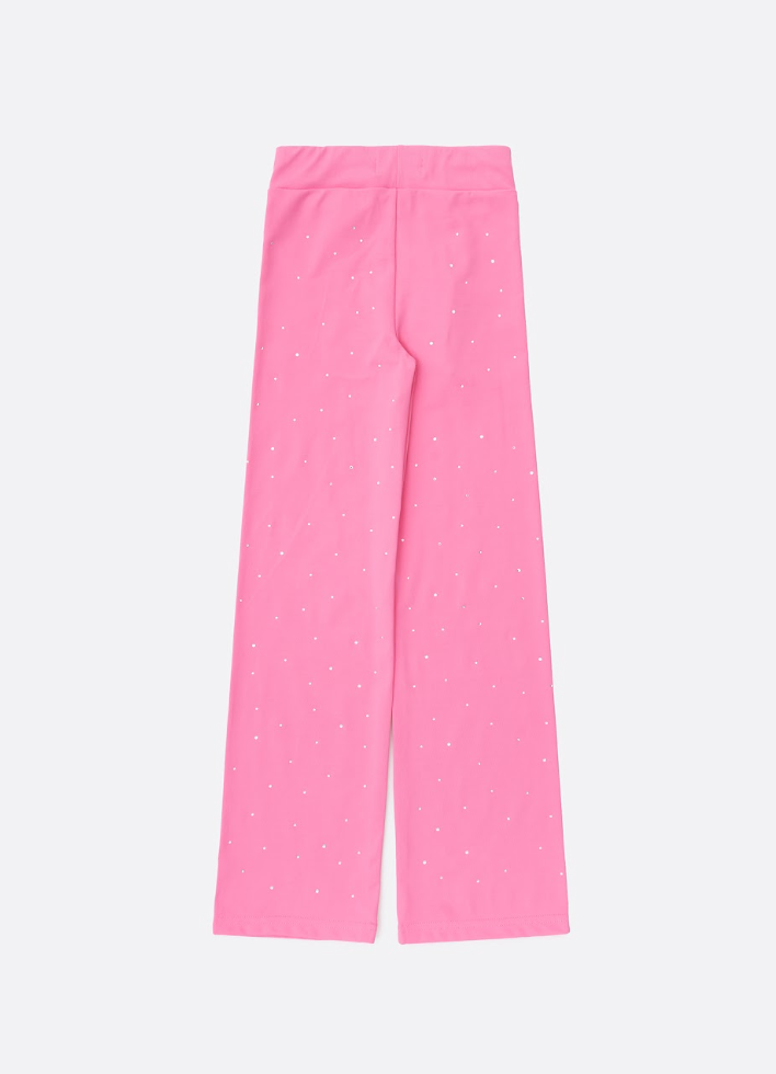 Calça Infantil Reta Light Cristais Barbie Rosa Pop Pink - Pituchinhus