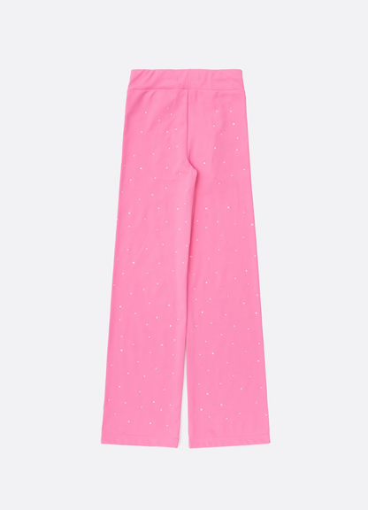 Calça Infantil Reta Light Cristais Barbie Rosa Pop Pink - Pituchinhus