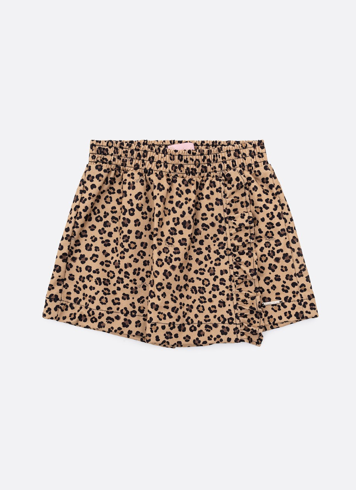 Saia-shorts Infantil Sarja Babadinho Oncinha - Pituchinhus