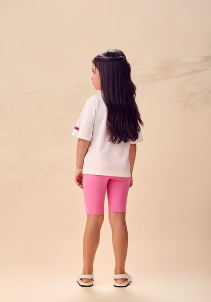 Conjunto Infantil Blusa Minnie Fashion e Legging Rosa - Animê