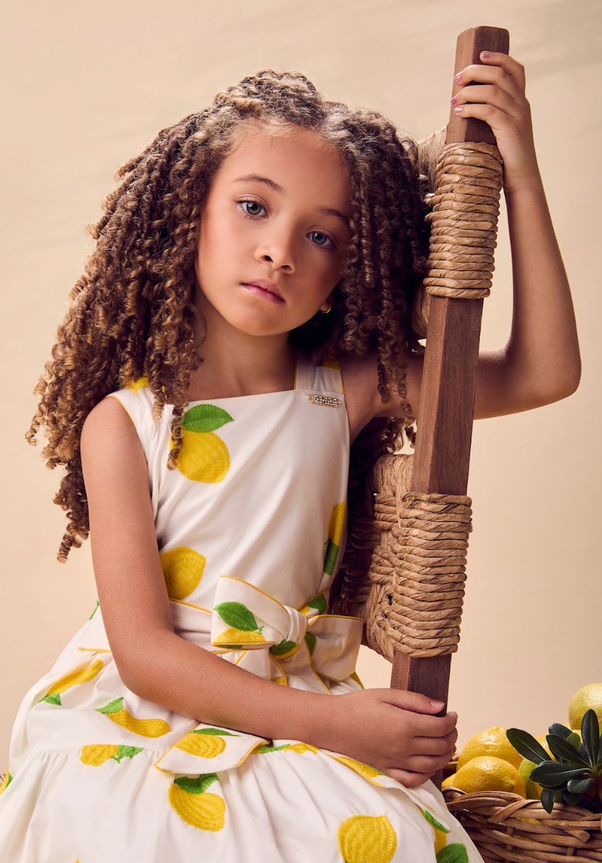 Vestido Infantil Limão Soleil - Animê