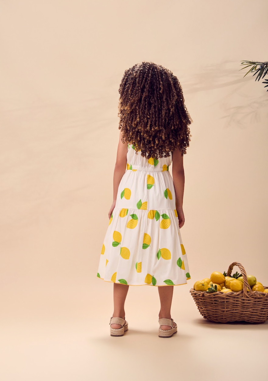 Vestido Infantil Limão Soleil - Animê