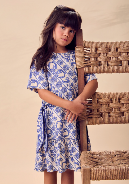 Vestido Infantil Flores DG - Animê