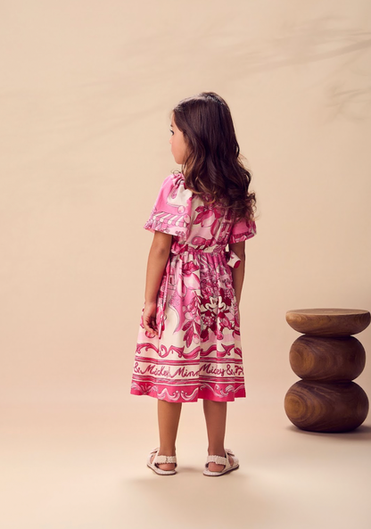 Vestido Infantil Barrado Minnie - Animê