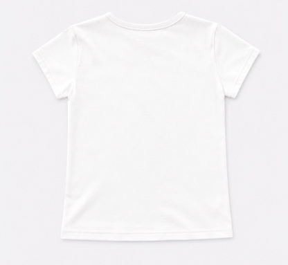 Blusa Infantil Cotton Ursinhas Laços de Cristais e Short Infantil Sarja Babados Ursinhos e Cristais - Pituchinhus