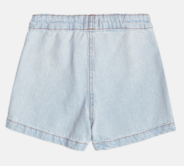 Conjunto Infantil Blusa Infantil Tricot Cerejas e  Shorts Jeans Com Pingente - Momi - Pré Venda