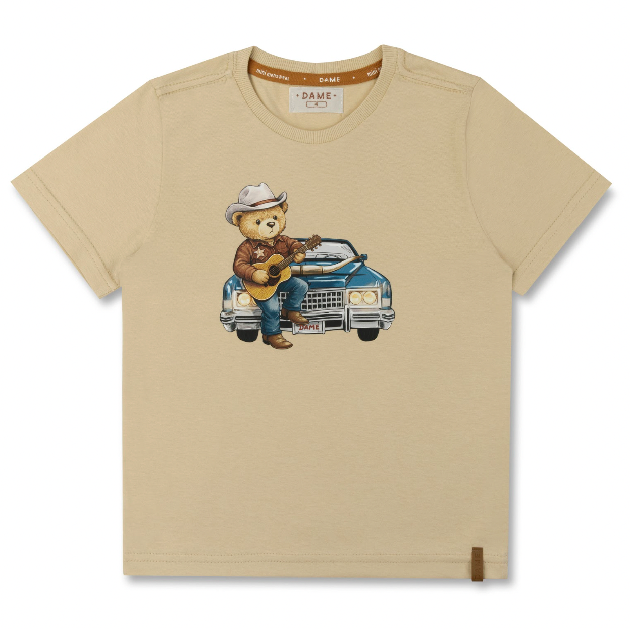 Camiseta Infantil Teddy Cadillac Bege - Dame