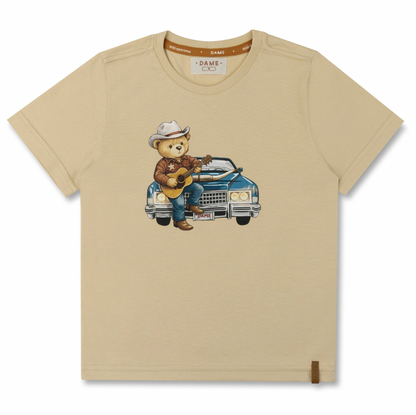 Camiseta Infantil Teddy Cadillac Bege - Dame