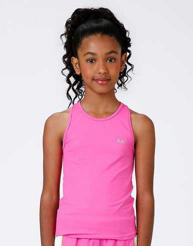 Conjunto Infantil Regata Sara Dry e Saia Fernanda Dry Badminton Branco - Siri Sport