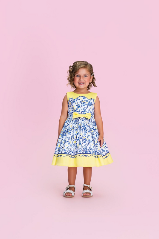 Vestido Infantil Verão Estampado - Petit Cherie