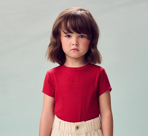 Blusa Infantil Bordada Verão Vermelho - Animê