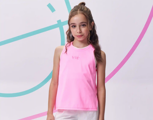 Regata Infantil Malha Poliamida UV50 Rosa - Vic Vick