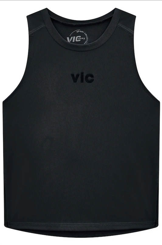 Regata Infantil Malha Poliamida UV50 Preta - Vic Vick