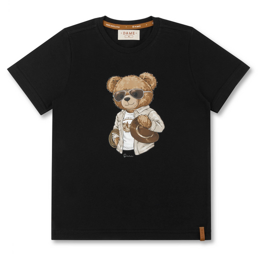 Camisa Infantil  Preto Algodão Teddy Ray Ban - Dame