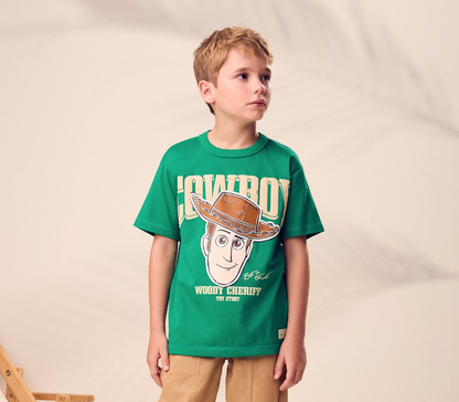 T- Shirt Infantil Verde Woddy - Youccie