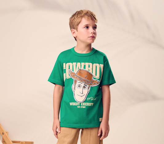 T- Shirt Infantil Verde Woddy - Youccie