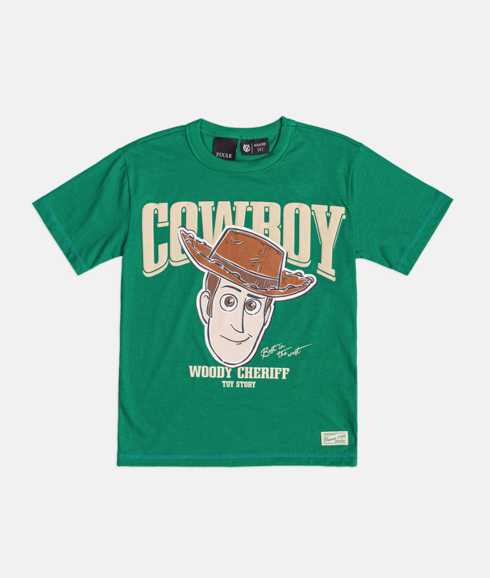 T- Shirt Infantil Verde Woddy - Youccie