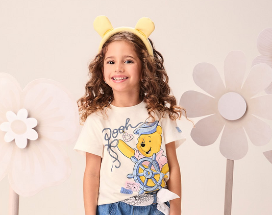Blusa Infantil Pooh Marinheiro - Momi