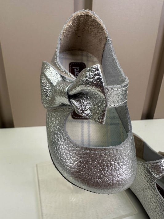 Sapato Bebê Couro Cubo Argent - Petit Cheval