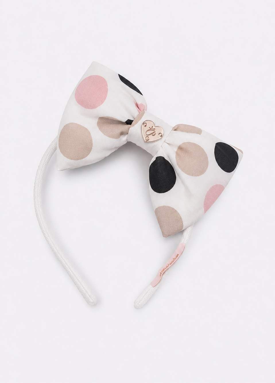 Tiara Infantil Laço  Algodão Maxxi Poá - Pituchinhus