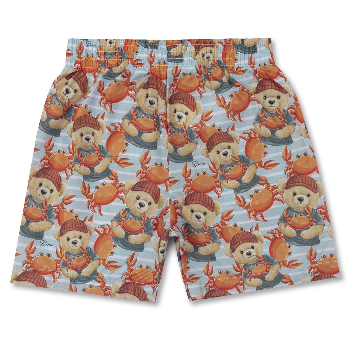 Short Infantil Impermeável com Estampa Teddy e Caranguejo - Dame