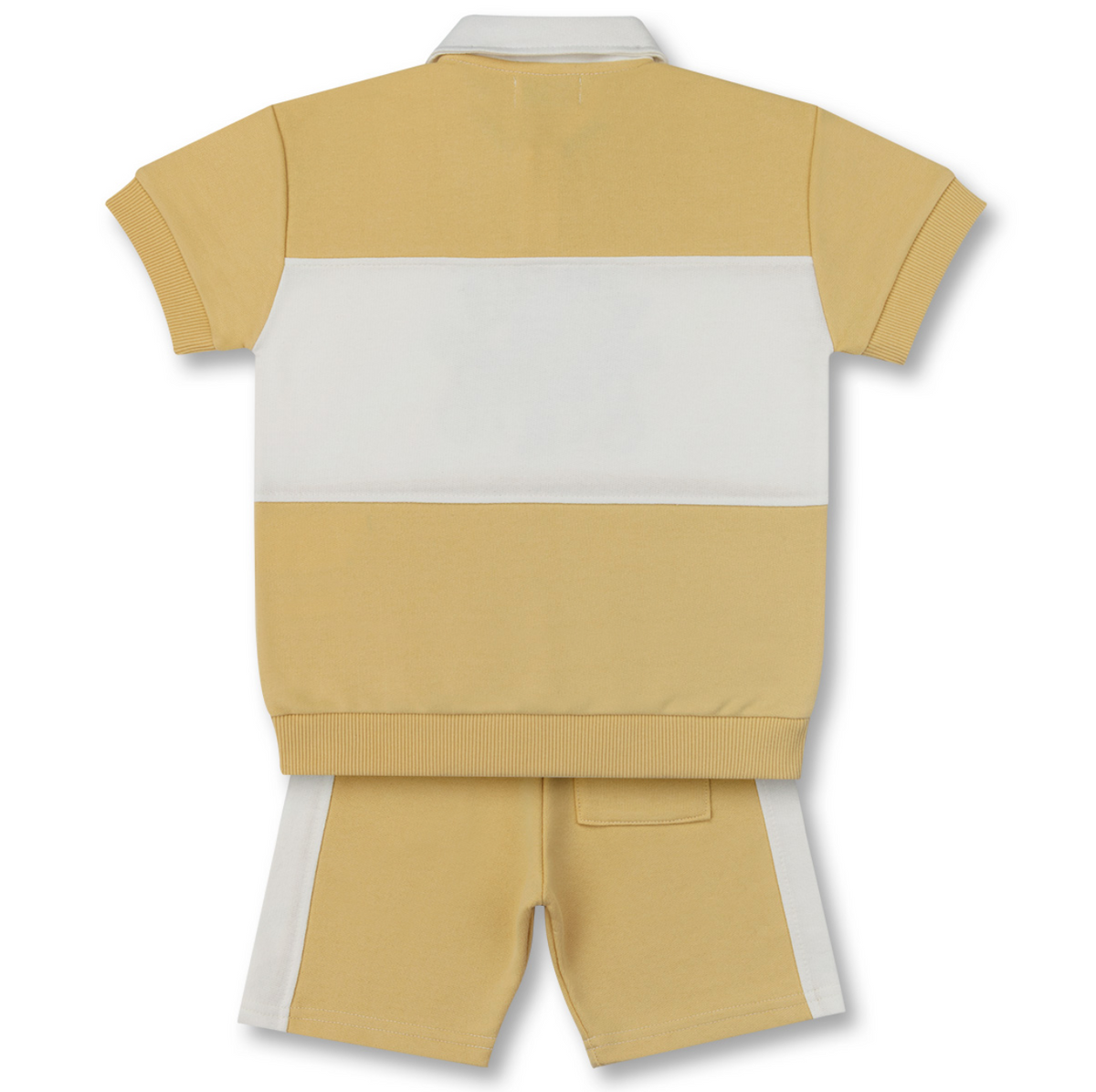 Conjunto Infantil Algodão Amarelo Listrado Blusa Dame Club Short - Dame