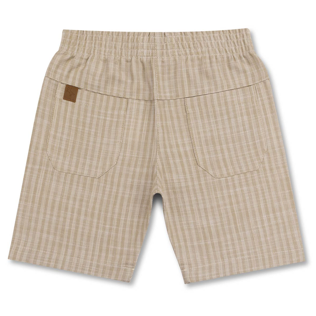 Bermuda Infantil Off White Algodão Listrado - Dame