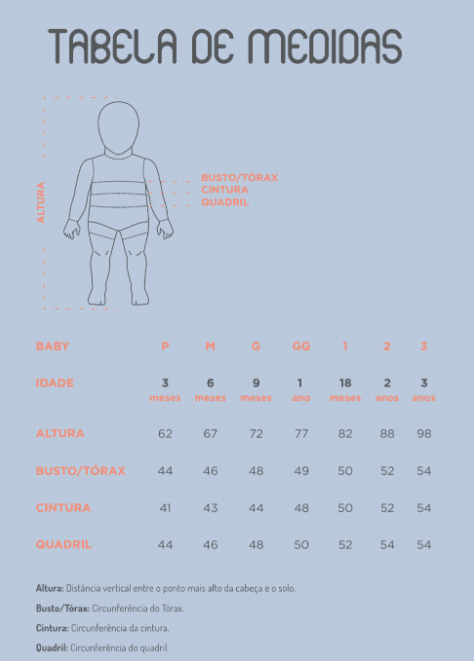 Conjunto Infantil Bata Cerejinha e Shorts Sarja Acetinada - Beabá