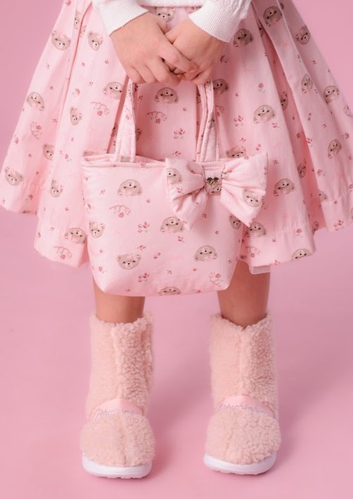 Saia-shorts Infantil Pregas Ursinha Mini - Pituchinhus