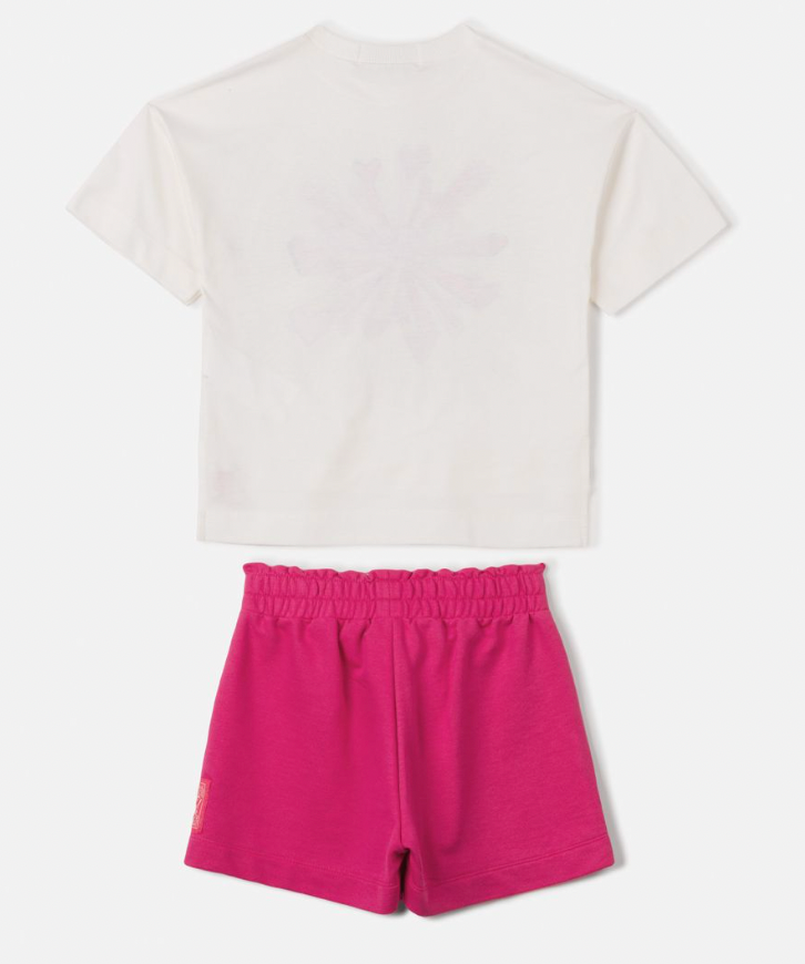 Conjunto blusa e shorts rosa Animê