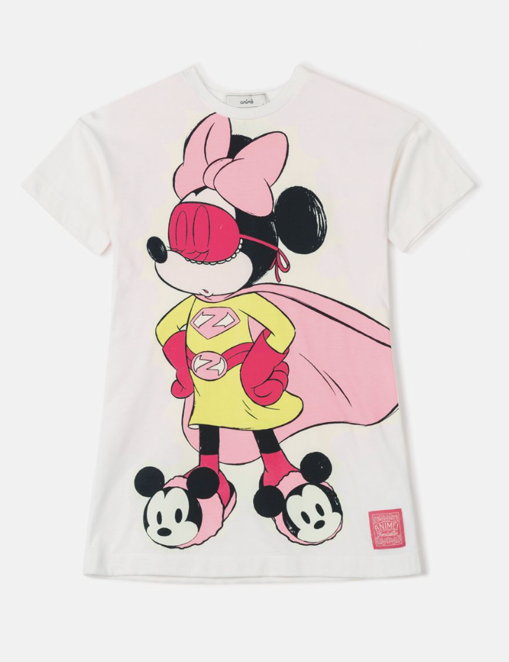 Camisola Minnie heroína com capa Animê