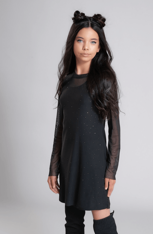 Vestido Tule Cristais Perfumaria - Gracia