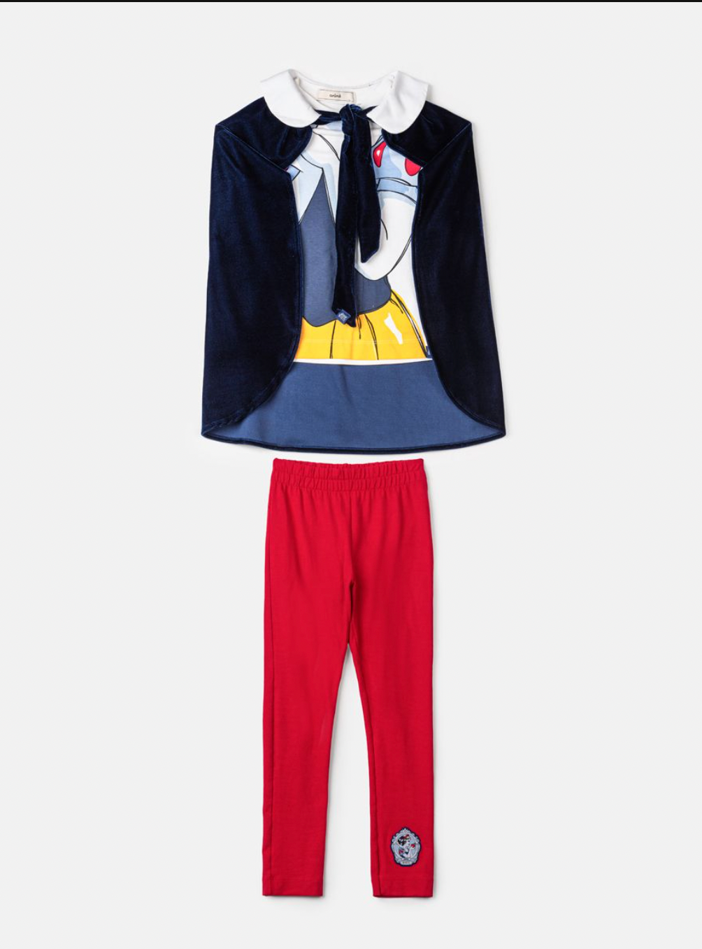 Conjunto Infantil Branca de Neve com Capa - Animê