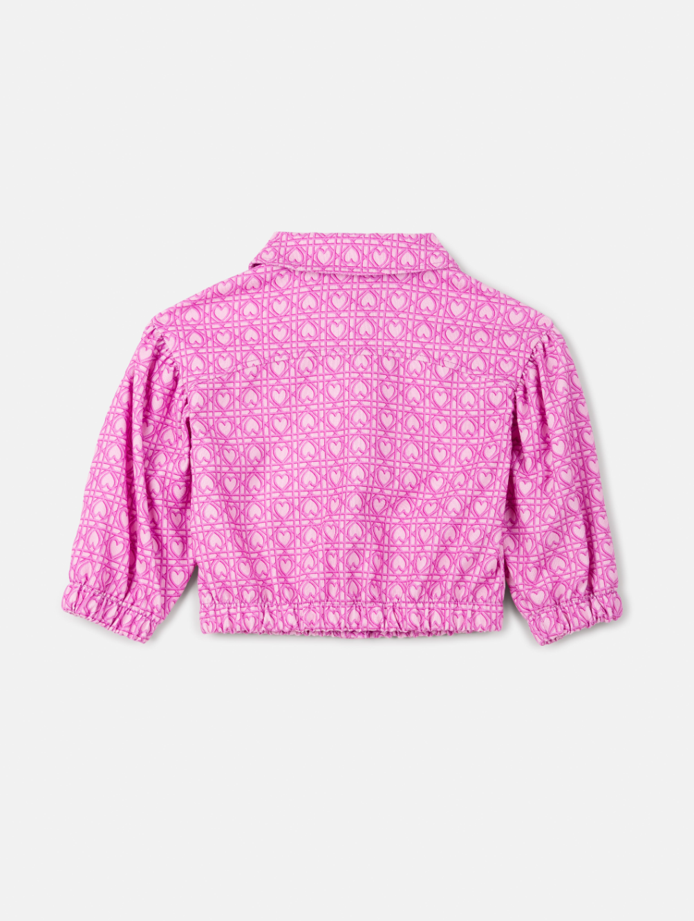 Conjunto Infantil Jaqueta, Blusa e Bermuda Corações Trancados - Animê