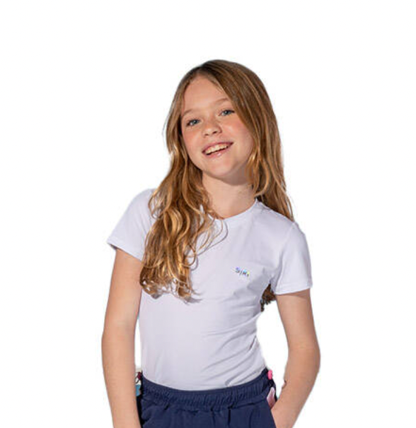 Blusa Infantil Maria New Trip Expressividade Branca - Siri Sport
